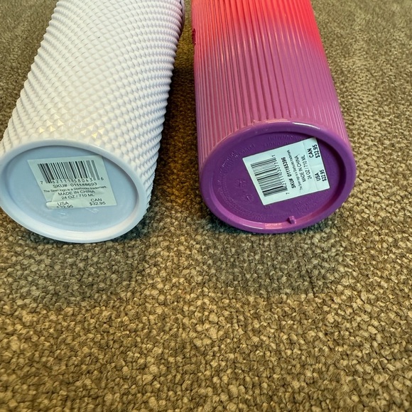Starbucks Pink Sunset Ombré Tumbler And White Studded Tumbler Lot Of Two - Picture 3 of 11